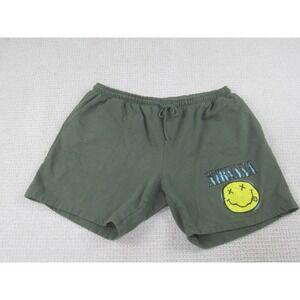 Nirvana Shorts Adult 2XL XXL Green Cotton Pockets Bermuda Elastic Waist w/Pocket